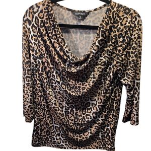 Ellen Tracy sz. Medium animal print shirt